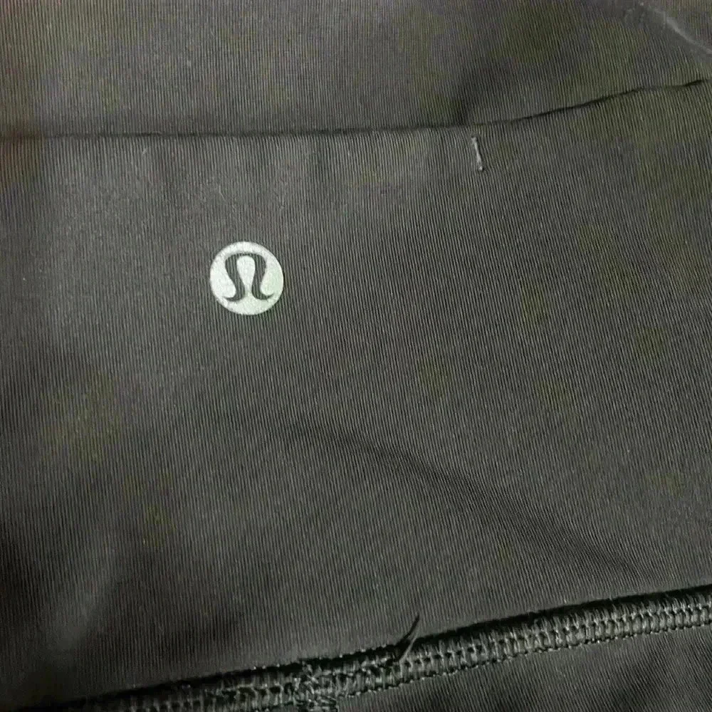 Lululemon Black Hi-rise Leggings Laser Cut Weave Mesh Luxtreme